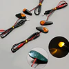 piscas universais fibra carbono Honda, para Yamaha, para Suzuki, para Kawasaki, para BMW