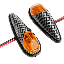 piscas universais fibra carbono Honda, para Yamaha, para Suzuki, para Kawasaki, para BMW