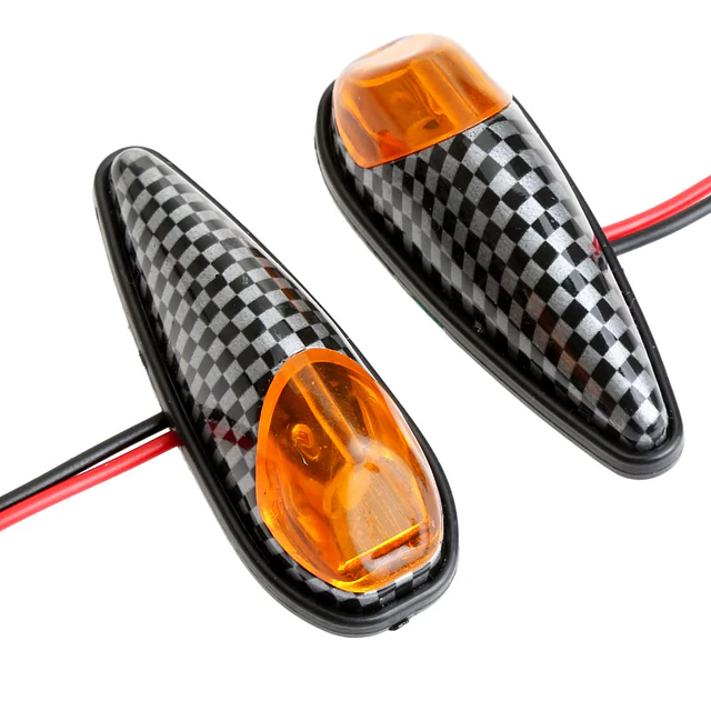 piscas universais fibra carbono Honda, para Yamaha, para Suzuki, para Kawasaki, para BMW