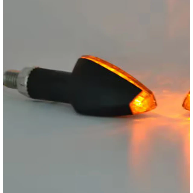 2 piscas universais preto/fumo moto 12v led