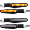 2 piscas universais motos led 12v flexiveis