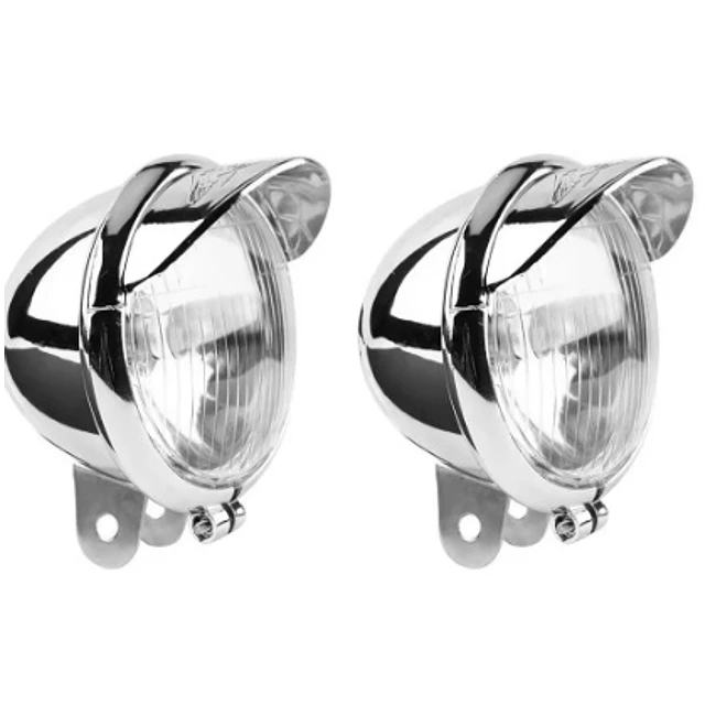 FACE1474 2PCS Farol 12V para motos shooper custom universais