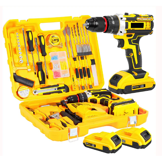 FACE1475 Kit multi ferramentas com aparafusadora e duas baterias 