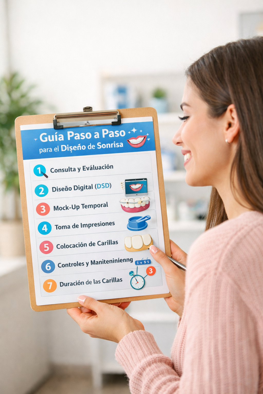 Proceso paso a paso del diseño de sonrisa con carillas dentales explicado de forma visual