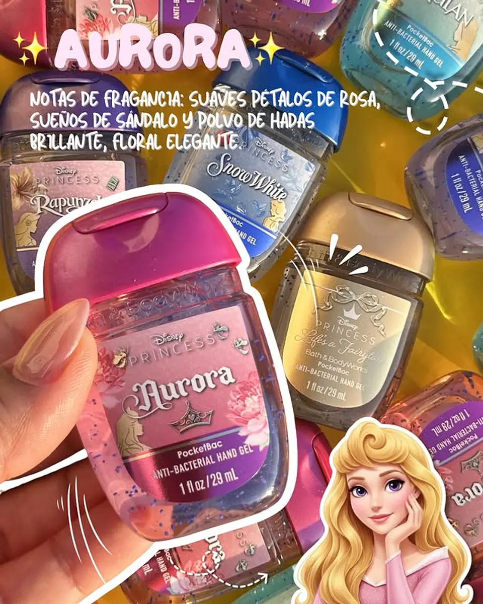 Alcohol Gel Princesas 1