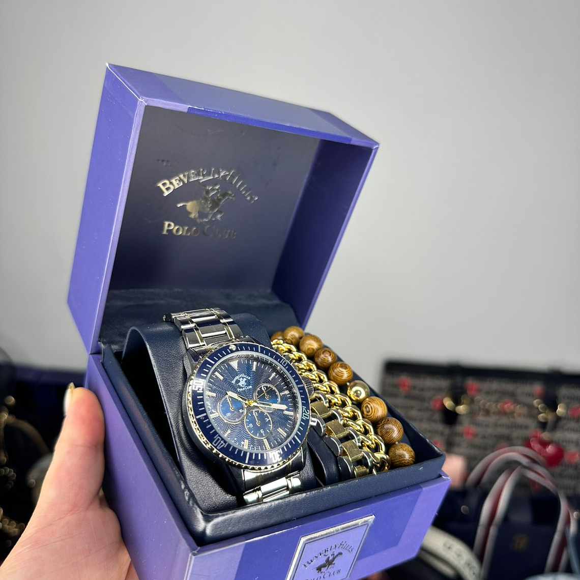 Reloj POLO Hombre + Pulseras   2