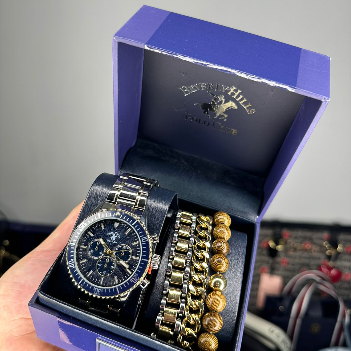 Reloj POLO Hombre + Pulseras   1