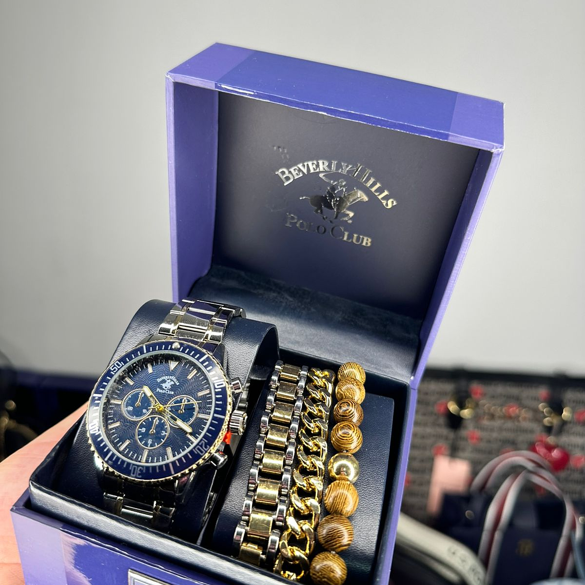 Reloj POLO Hombre + Pulseras   3