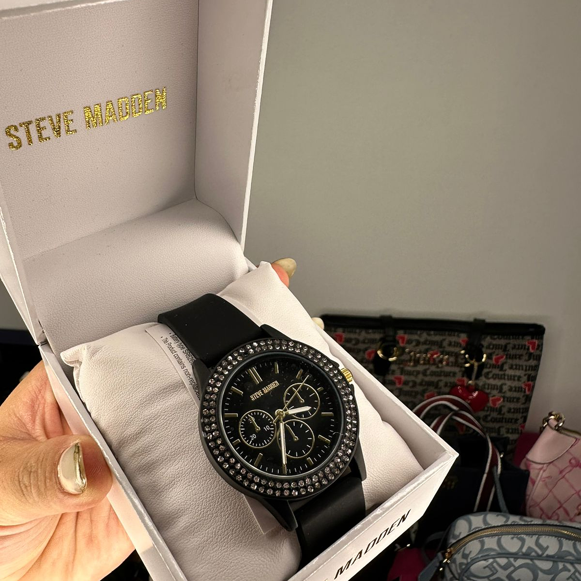 Reloj Steve Madden Negro Mujer  2