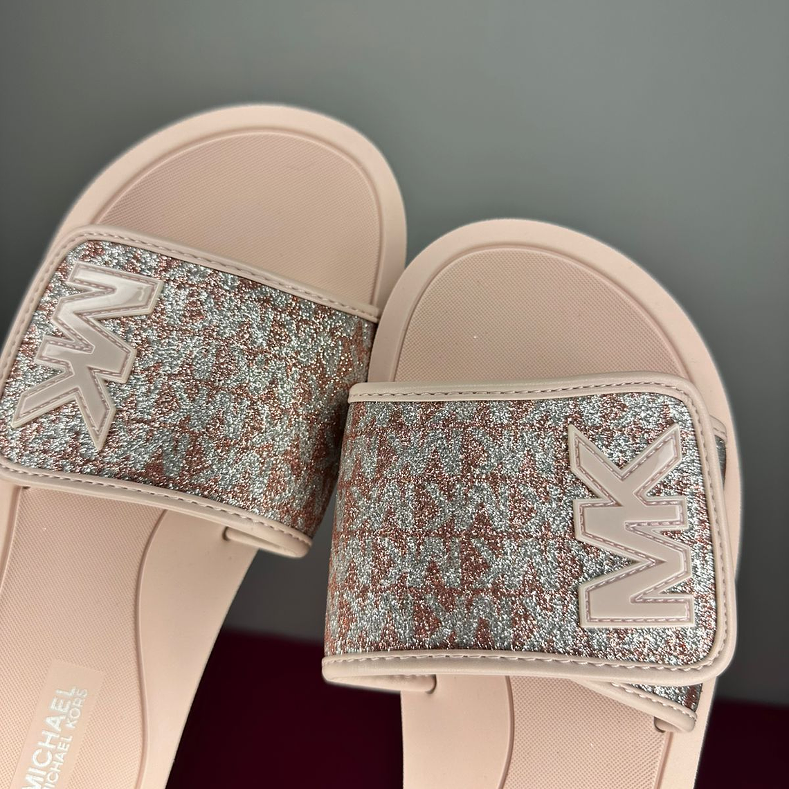 Sandalias MICHAEL KORS Rosa con plateado  2
