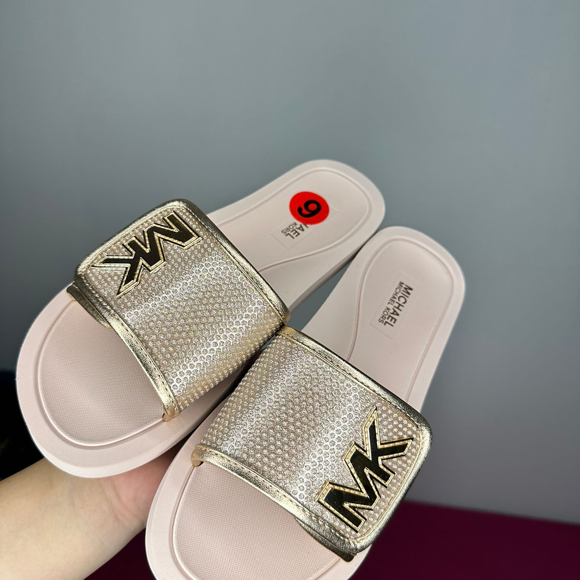 Sandalias MICHAEL KORS Rosa con Dorado  1