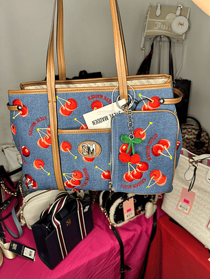 Tote Steve Madden Guinda 