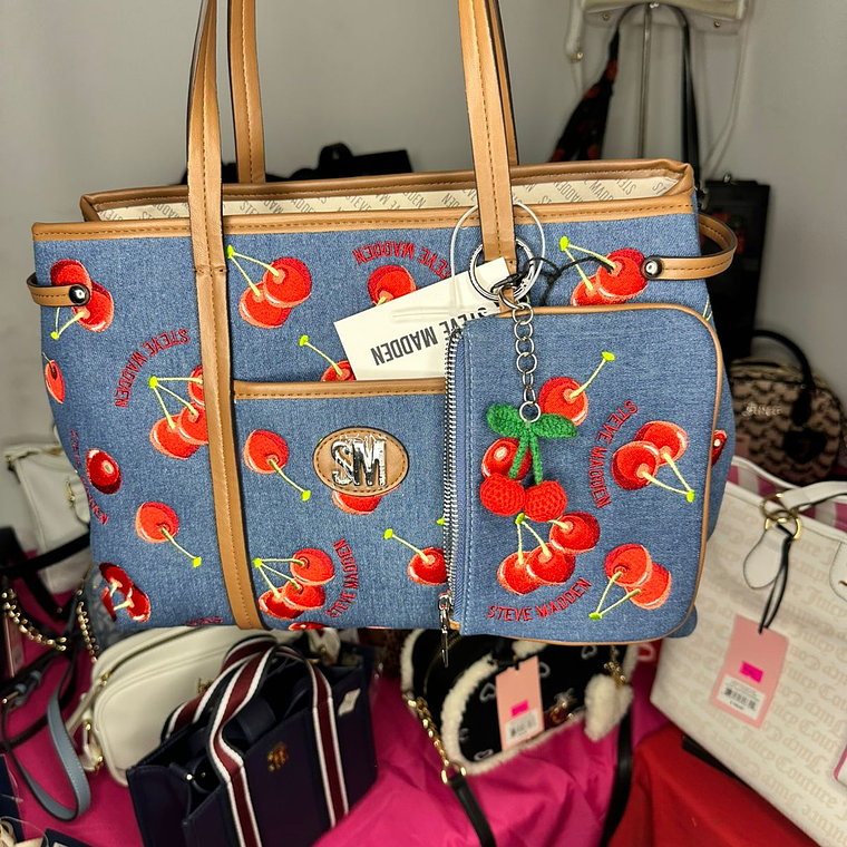 Tote Steve Madden Guinda  1