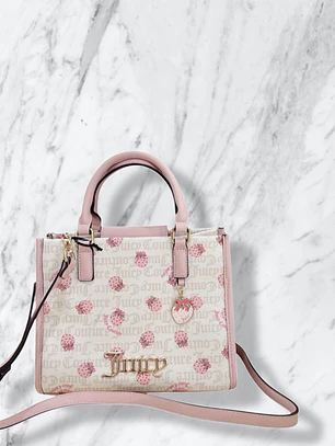 Mini tote/Crossbody Juicy Couture Blanco fresa