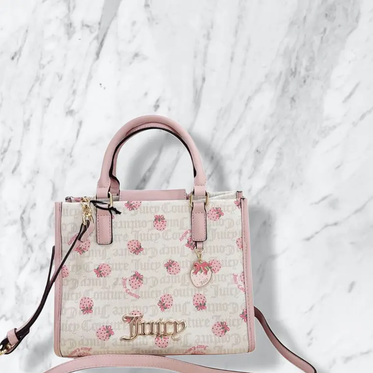 Mini tote/Crossbody Juicy Couture Blanco fresa 1