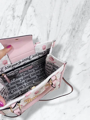 Mini tote/Crossbody Juicy Couture Blanco fresa