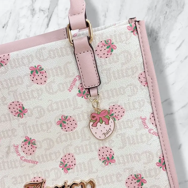 Mini tote/Crossbody Juicy Couture Blanco fresa 3