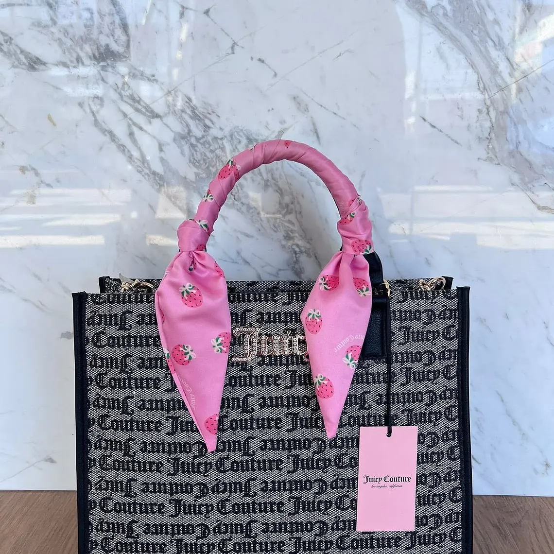 Tote Mediano Juicy Couture Gris Paño 1