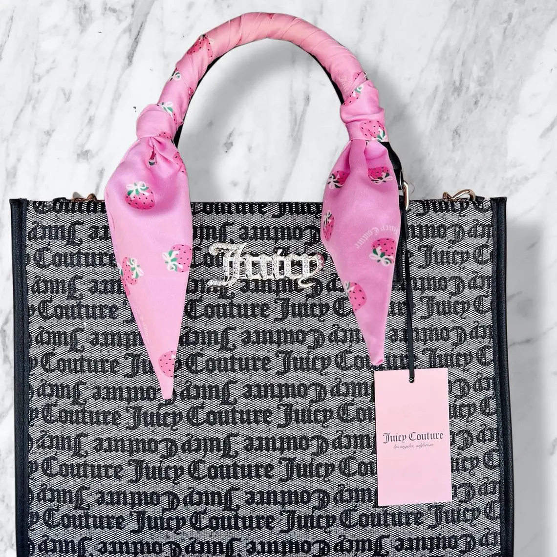 Tote Mediano Juicy Couture Gris Paño 3