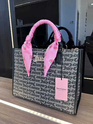 Tote Mediano Juicy Couture Gris Paño