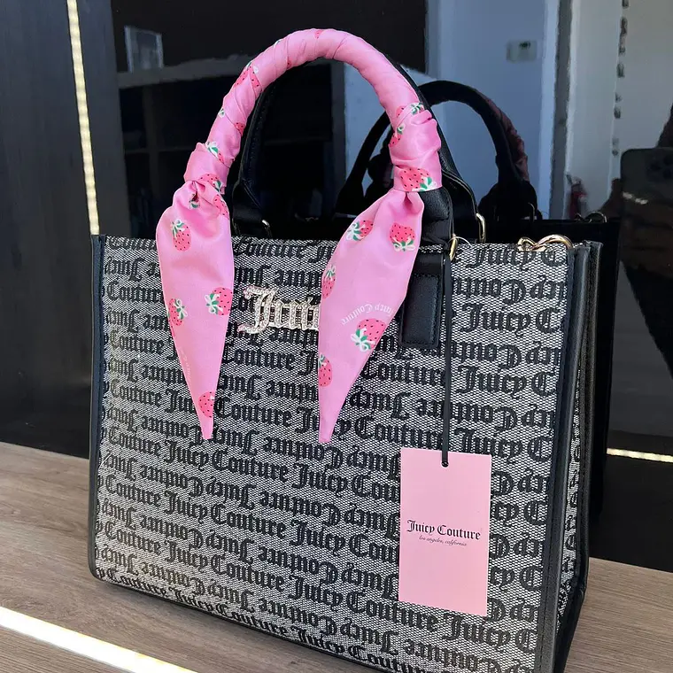 Tote Mediano Juicy Couture Gris Paño 2