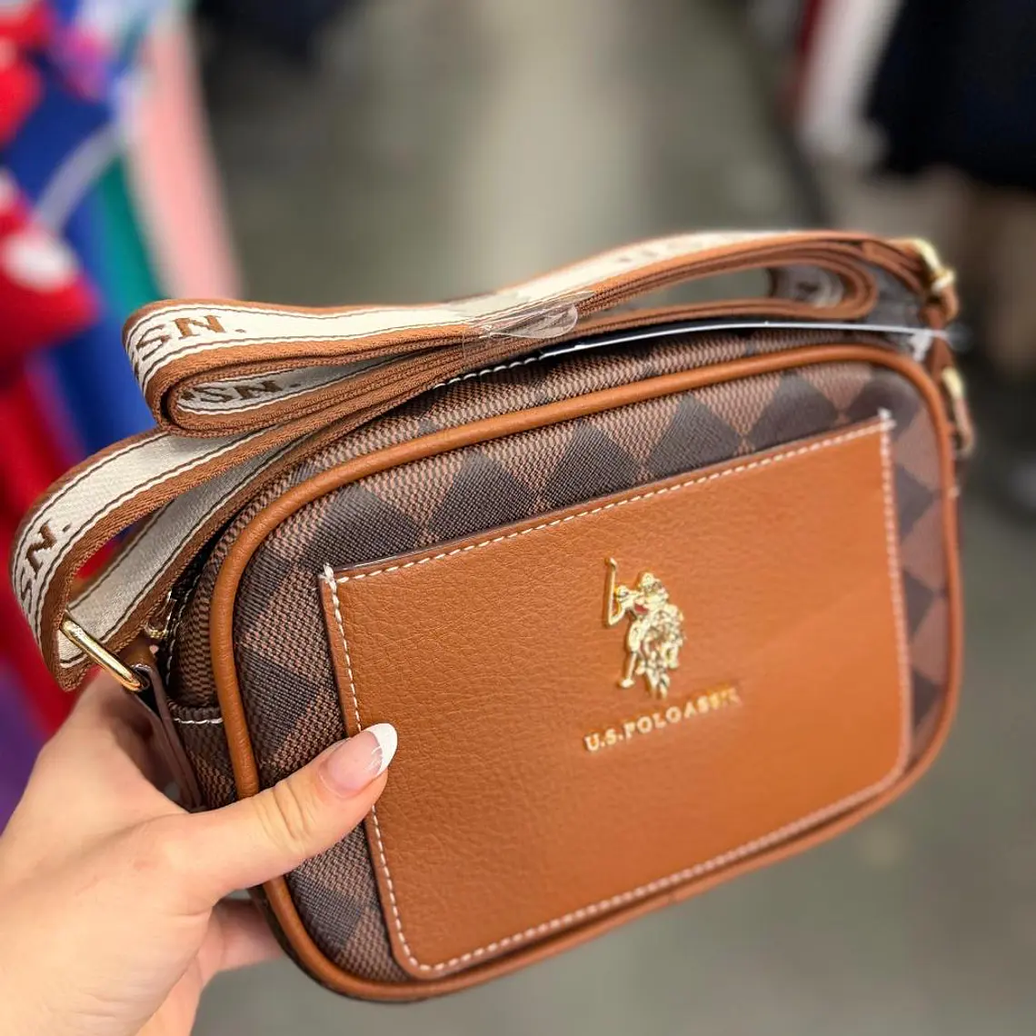 Crossbody Polo Café  1