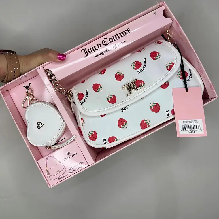 Set Juicy Couture Blanco Fresa 🍓  2