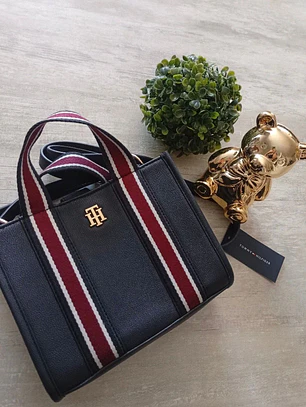 Mini tote Tommy Hilfiger Azul