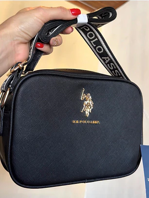 Crossbody Polo Negro Clásico 