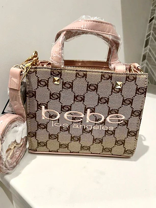 Mini tote Bebe Nude con Rosado 
