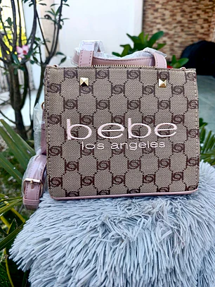 Mini tote Bebe Nude con Rosado 