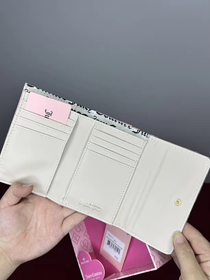 Billetera Juicy Couture Rosa Gamuza 