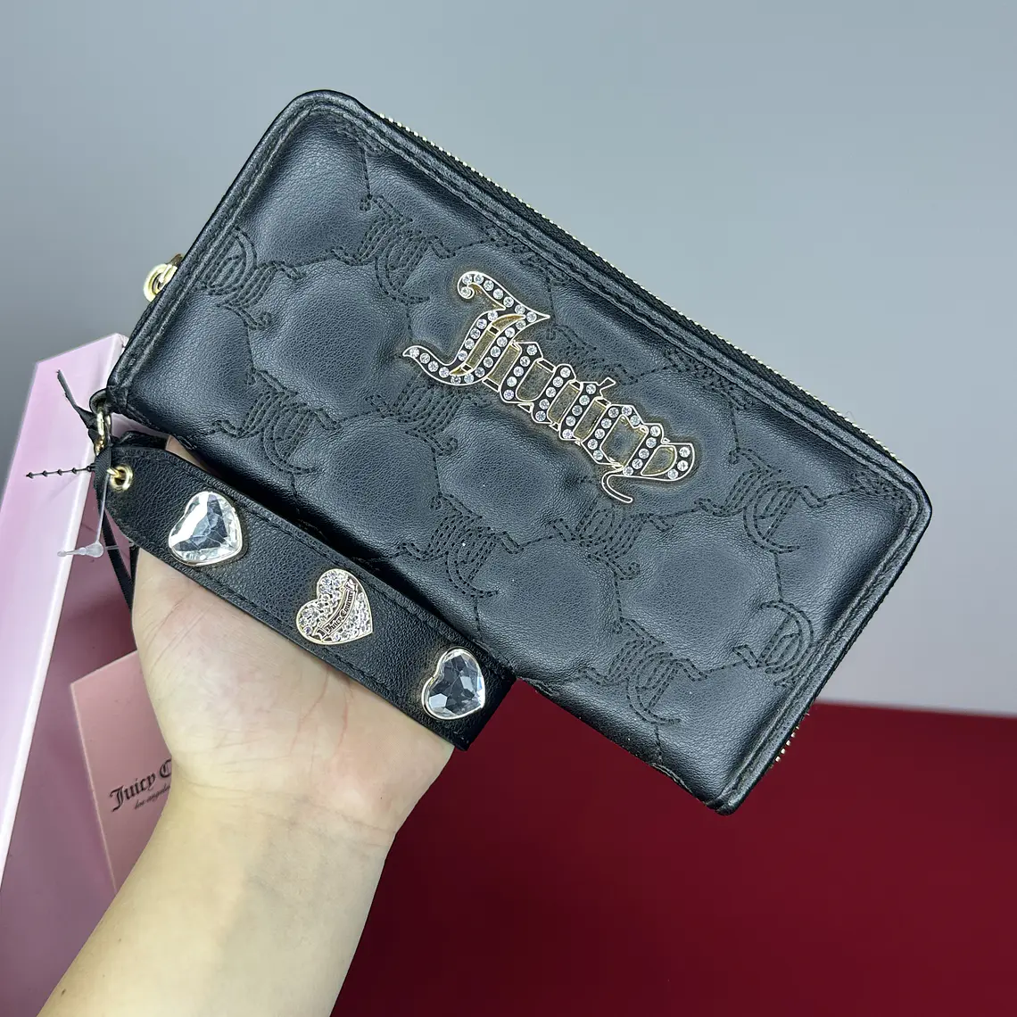 Billetera Juicy Couture Negra Larga  2