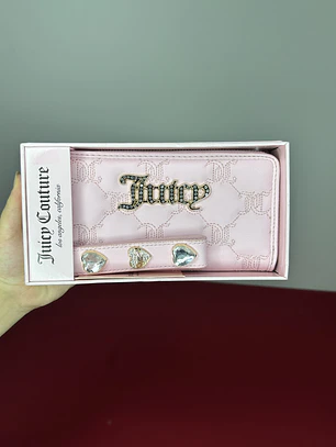 Billetera Juicy Couture Rosada Larga 