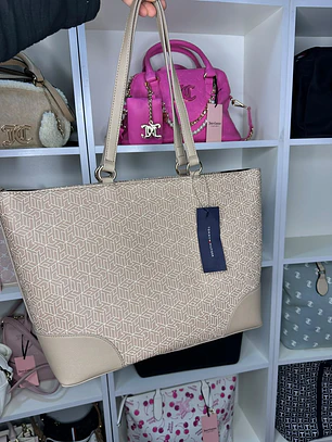 Tote Tommy Hilfiger Beige 