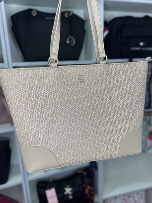 Tote Tommy Hilfiger Beige 