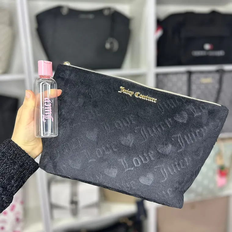Cosmetiquero Juicy Couture Negro Grande  1