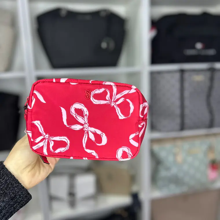 Cosmetiquero Victoria´s Secret rojo lazo  1