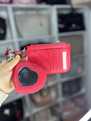 Tarjetero + Monedero Juicy Couture Rojo 