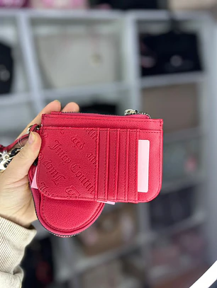 Tarjetero + Monedero Juicy Couture Rojo 