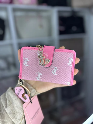 Tarjetero Juicy Couture Rosa 