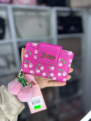 Tarjetero Juicy Couture Guinda 