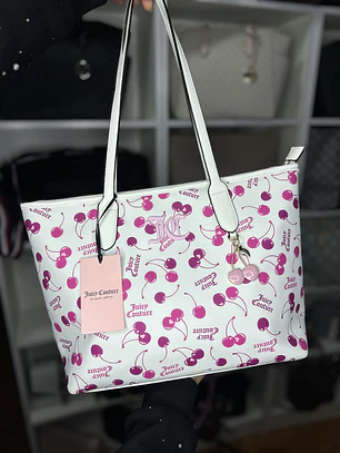 Tote Juicy Couture Blanco Cerezas 