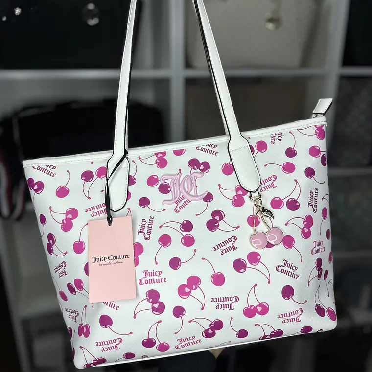 Tote Juicy Couture Blanco Cerezas  1