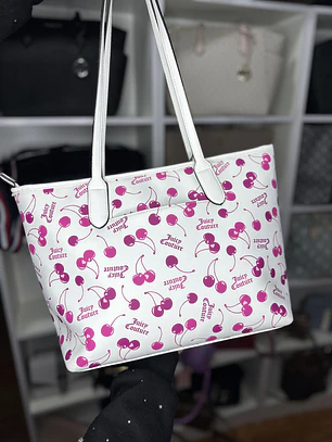 Tote Juicy Couture Blanco Cerezas 
