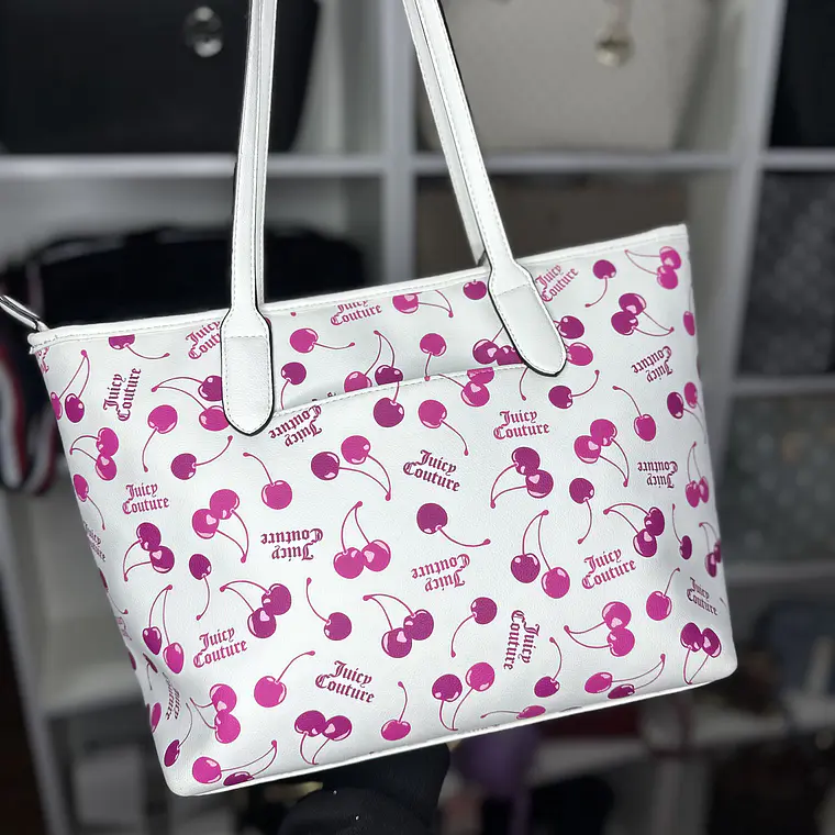 Tote Juicy Couture Blanco Cerezas  2