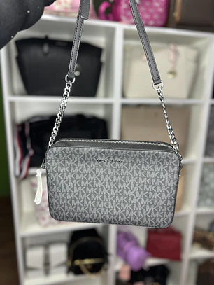 Crossbody Michael Kors Negro Monograma 