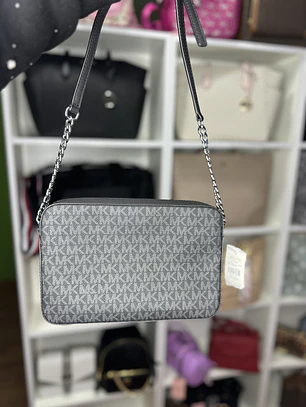 Crossbody Michael Kors Negro Monograma 