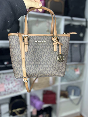 Mini tote Michael Kors marrón 