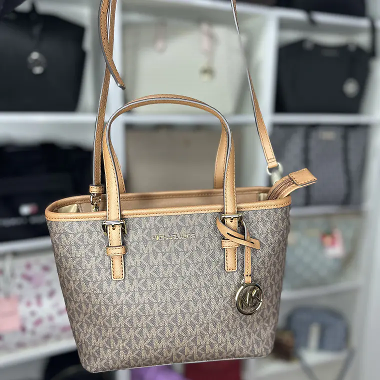 Mini tote Michael Kors marrón  2
